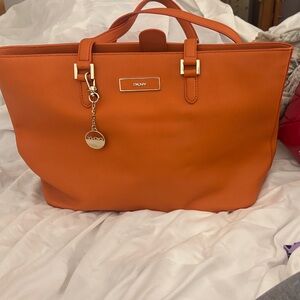 DKNY Vibrant Orange Tote Bag
